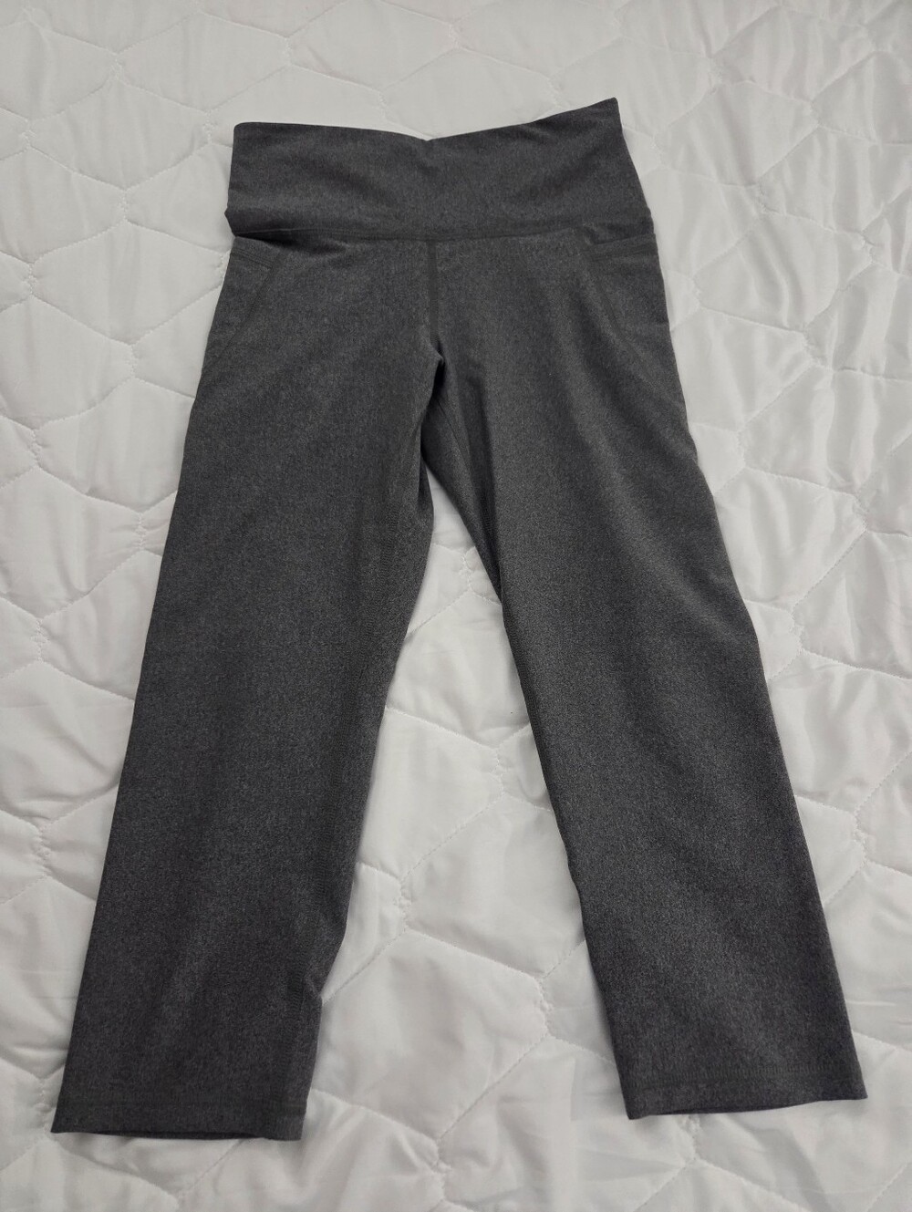 Charcoal Gray High-Waist Athletic Leggings